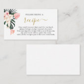 Carte de recette Fête des mariées tropicale (Devant / Derrière)