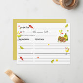 Carte de recette Fête des mariées tropicale Tacos (Devant/Arrière en situation)