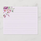 Carte de recette Fête des mariées violet (Dos)