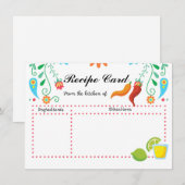 Carte de recette Fiesta mexicaine (Devant / Derrière)