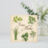Carte de recette Fines Herbs (Debout devant)