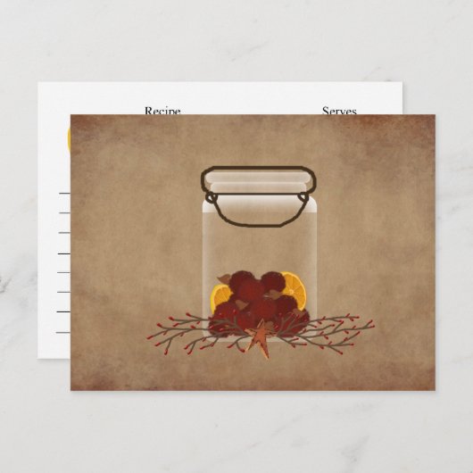 Carte de recette Fixes de pot (Devant / Derrière)