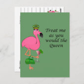 Carte de recette Flamant rose (Devant / Derrière)