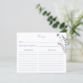 Carte de recette fleur sauvage de fleurs de boho (Debout devant)