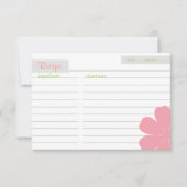 Carte de recette | Fleurs |pi (Devant)