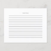 CARTE DE RECETTE | Floral de la branche florale ja (Dos)