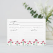 Carte de recette florale (Debout devant)