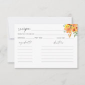 Carte de recette florale (Devant)