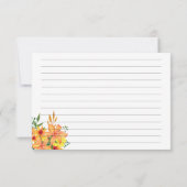 Carte de recette florale (Dos)