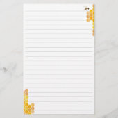 Carte de recette florale à l'abeille Bumblebee Bee (Dos)