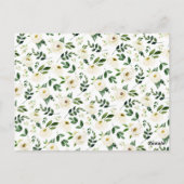 Carte de recette florale Alabaster (Dos)