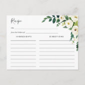 Carte de recette florale Alabaster (Devant)