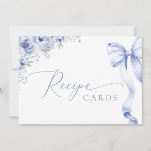 Carte de recette florale avec quelque chose de ble