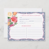 Carte de recette florale lumineuse aux agrumes méd (Devant)