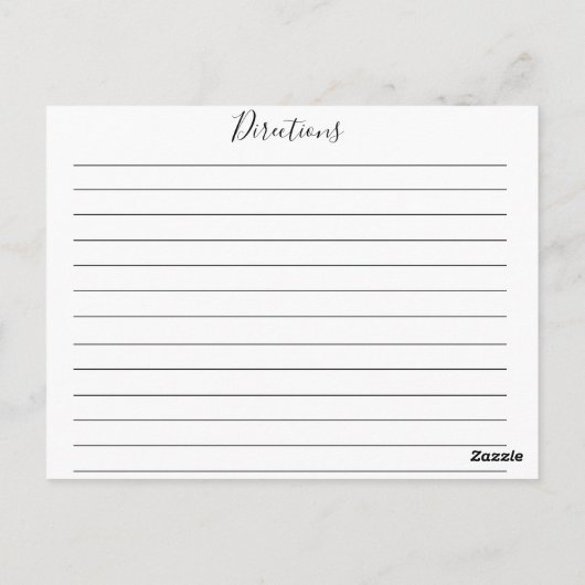 Carte de recette florale rose et pourpre (Dos)