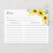 Carte de recette Flowerfields (Devant)