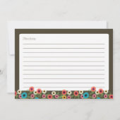 Carte de recette Garden Tea Floral 5x7 (Dos)