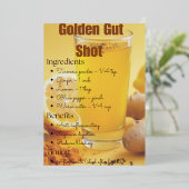 Carte de recette Golden Turmeric Detox (Debout devant)