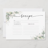 Carte de recette grande pour Baby Shower de mariag (Devant)