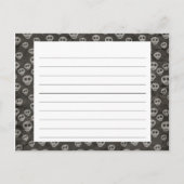 Carte de recette Halloween Skulls éffrayant (Devant)