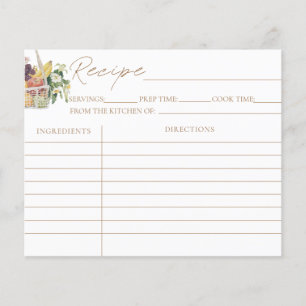 Carte De Recette Hors Fête des mariées Du Marché