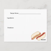 Carte de recette Hotdog (Dos)