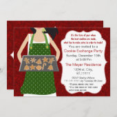 Carte de recette Invitation d'échange de cookies R (Devant / Derrière)