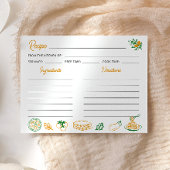 Carte de recette italienne rustique That's Amore