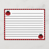 Carte de recette Ladybug (Devant)