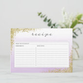 Carte de recette Lavande Violette et Or (Debout devant)