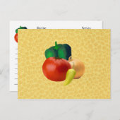 Carte de recette légume (Devant / Derrière)