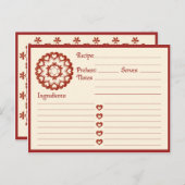 Carte de recette liée par l'amour (Devant / Derrière)