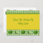 Carte de recette Limes (Devant / Derrière)