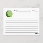 Carte de recette Limes (Dos)