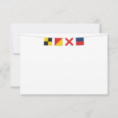Carte de recette LOVE Nautical Flags 3 (Dos)