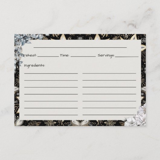 Carte de recette Majesté de minuit (Devant)