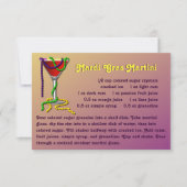 Carte de recette Mardi Gras Martini (Devant)