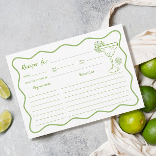 Carte de recette Margs and matrimony bridal shower