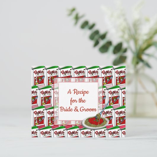 Carte de recette mariage (Debout devant)