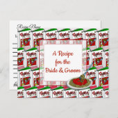 Carte de recette mariage (Devant / Derrière)