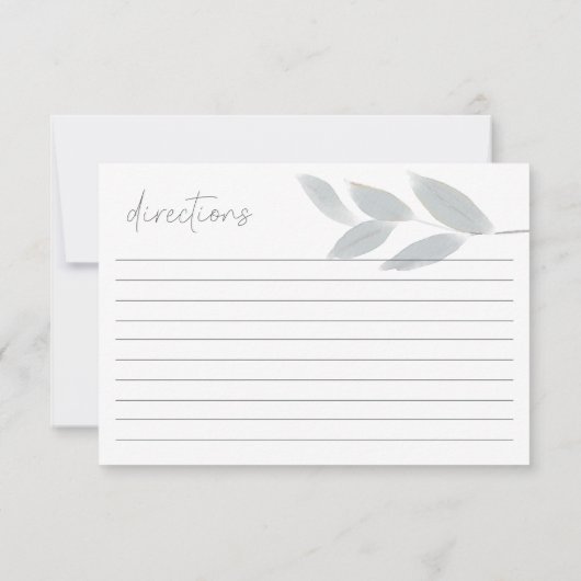 Carte de recette Mariage aux fleurs bleues poussié (Dos)