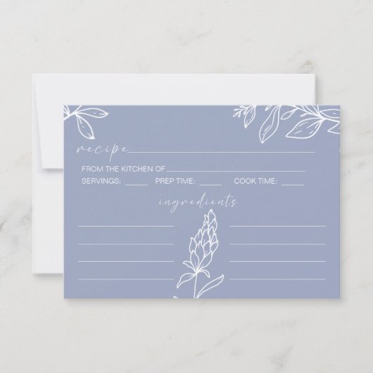 Carte de recette Mariage de fleurs de périphérie (Devant)