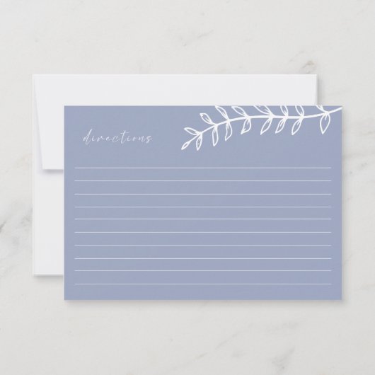 Carte de recette Mariage de fleurs de périphérie (Dos)