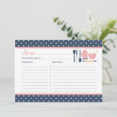 Carte de recette Marine et Cuisine Blush (Debout devant)