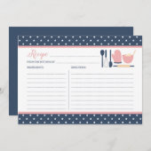 Carte de recette Marine et Cuisine Blush (Devant / Derrière)