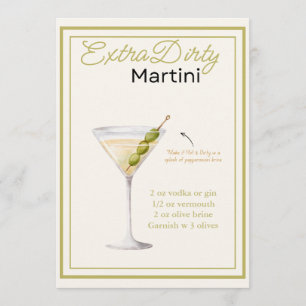 Carte de recette Martini extra sale