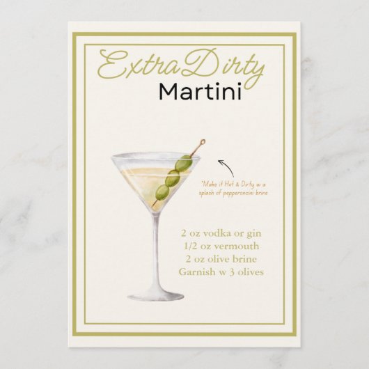 Carte de recette Martini extra sale (Devant)