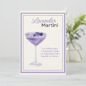 Carte de recette Martini Lavender modifiable (Debout devant)