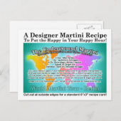 Carte de recette Martini Tour du Monde Souterrain  (Devant / Derrière)