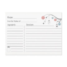 Carte de recette Mason Jar Tree